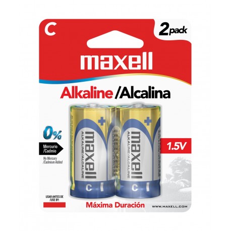 PILA ALCALINA MAXELL MEDIANA C LR14 PACK X2 (6/12 MB)
723320